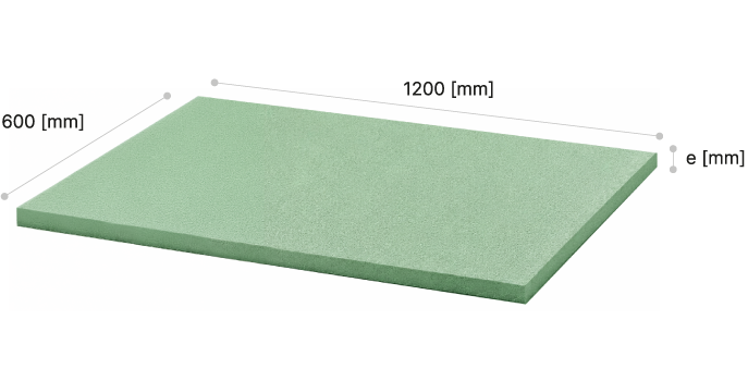 Esquema Isométrico de Medidas Plancha XPS AislaGreen